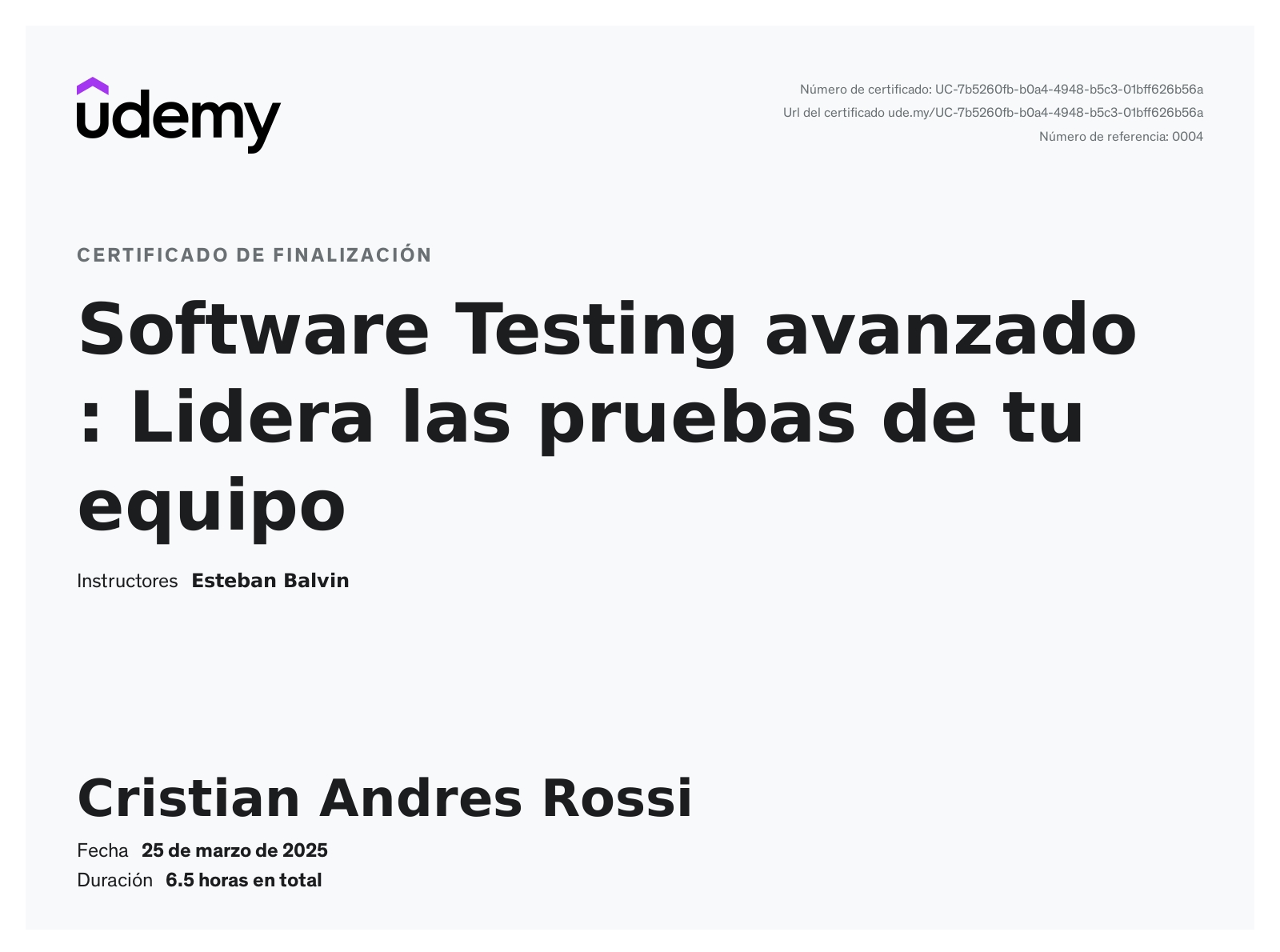 Certificado de QA avanzado: Conviértete en líder de pruebas moderno con IA